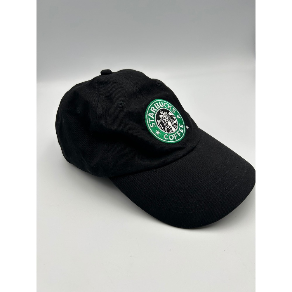Starbucks Coffee Logo Dad Hat Black Cotton Adjustable Baseball Cap Barista Hat